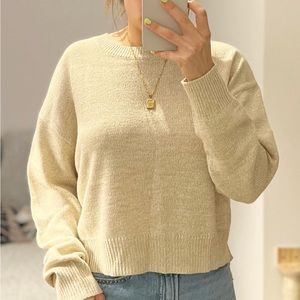 beige sweater